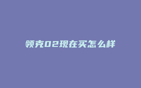 领克02现在买怎么样