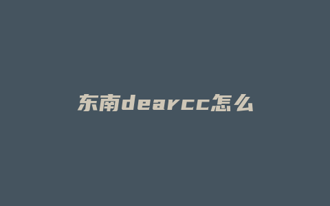 东南dearcc怎么样