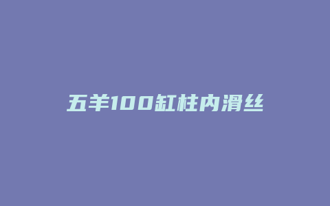 五羊100缸柱内滑丝怎么办