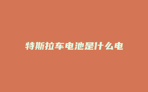 特斯拉车电池是什么电池