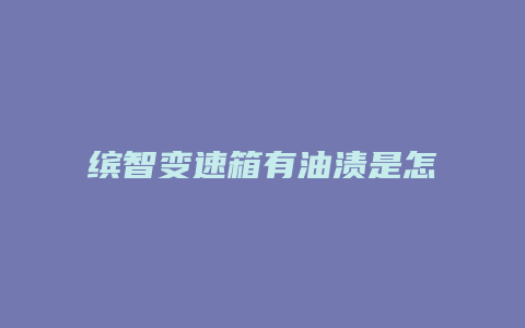 缤智变速箱有油渍是怎么回事