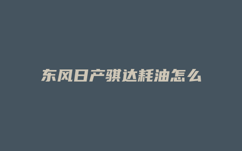 东风日产骐达耗油怎么样