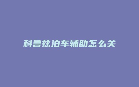 科鲁兹泊车辅助怎么关闭