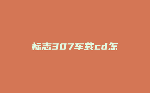 标志307车载cd怎么用