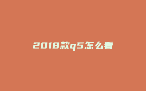 2018款q5怎么看油耗