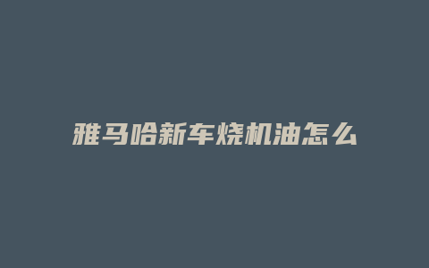 雅马哈新车烧机油怎么回事