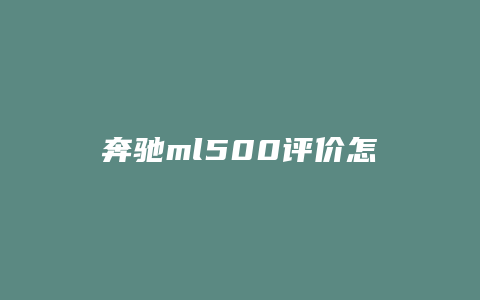 奔驰ml500评价怎么样